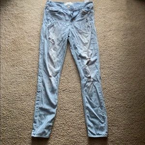 Light blue skinny jeans